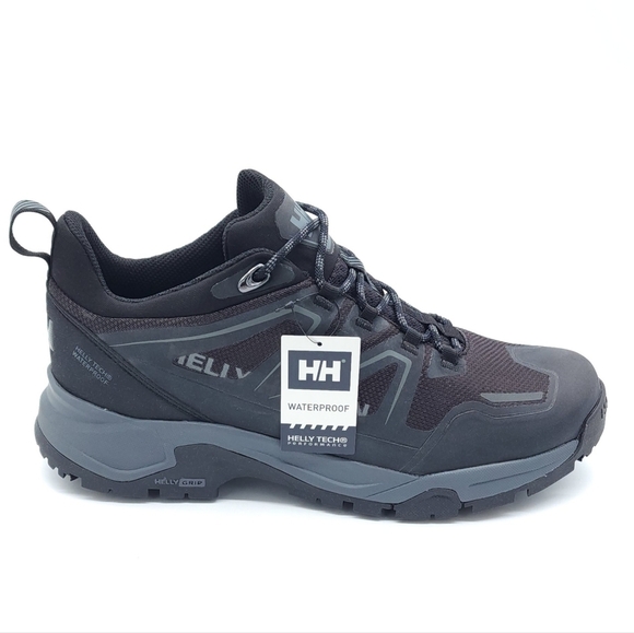 Helly Hansen Men's Cascade Low HT Helly Tech Hiking Waterproof Shoe Black Size 9 - Picture 1 of 10